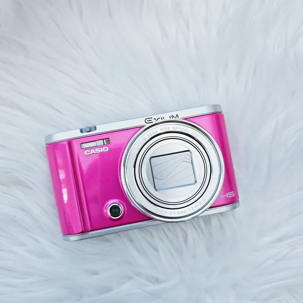 RARE Casio ZR3200 High Speed EXILIM EX-ZR3200 Pink Compact Digital Camera Selfie